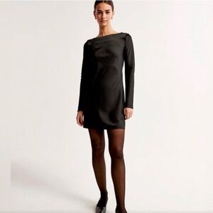 Abercrombie and Fitch Elegant Black Long Sleeve Dress
